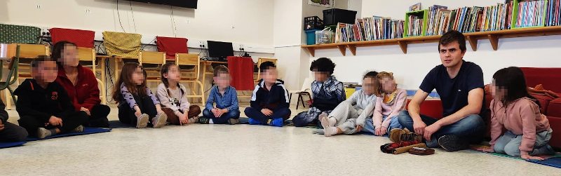 Schéma expliquant le déroulement d'un cercle des contes se déroulant sur dix séances.